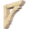 Ekena Millwork Merced Slat Rough Sawn Bracket w/ Offset Brace, Douglas Fir, 8"W x 36"D x 36"H BKT0806X36X36MRC06RDF - alternate 1